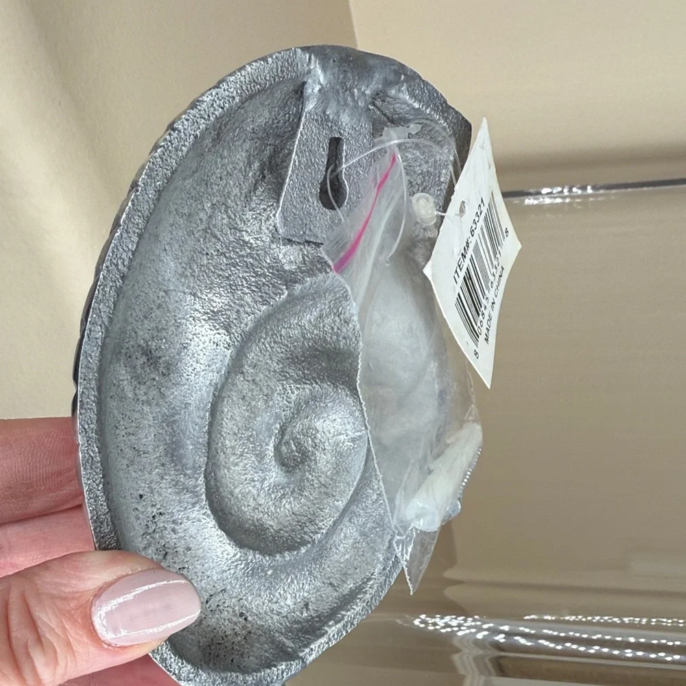 Silver Nautilus Wall Hook